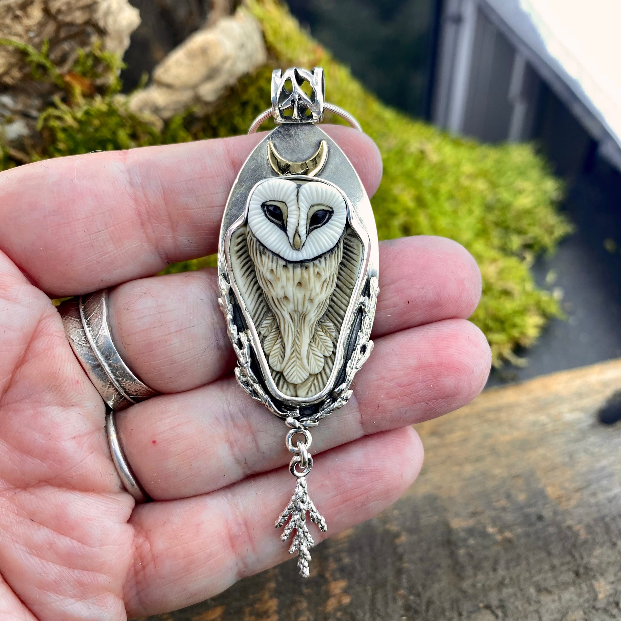 Full Moon Barn Owl Goddess