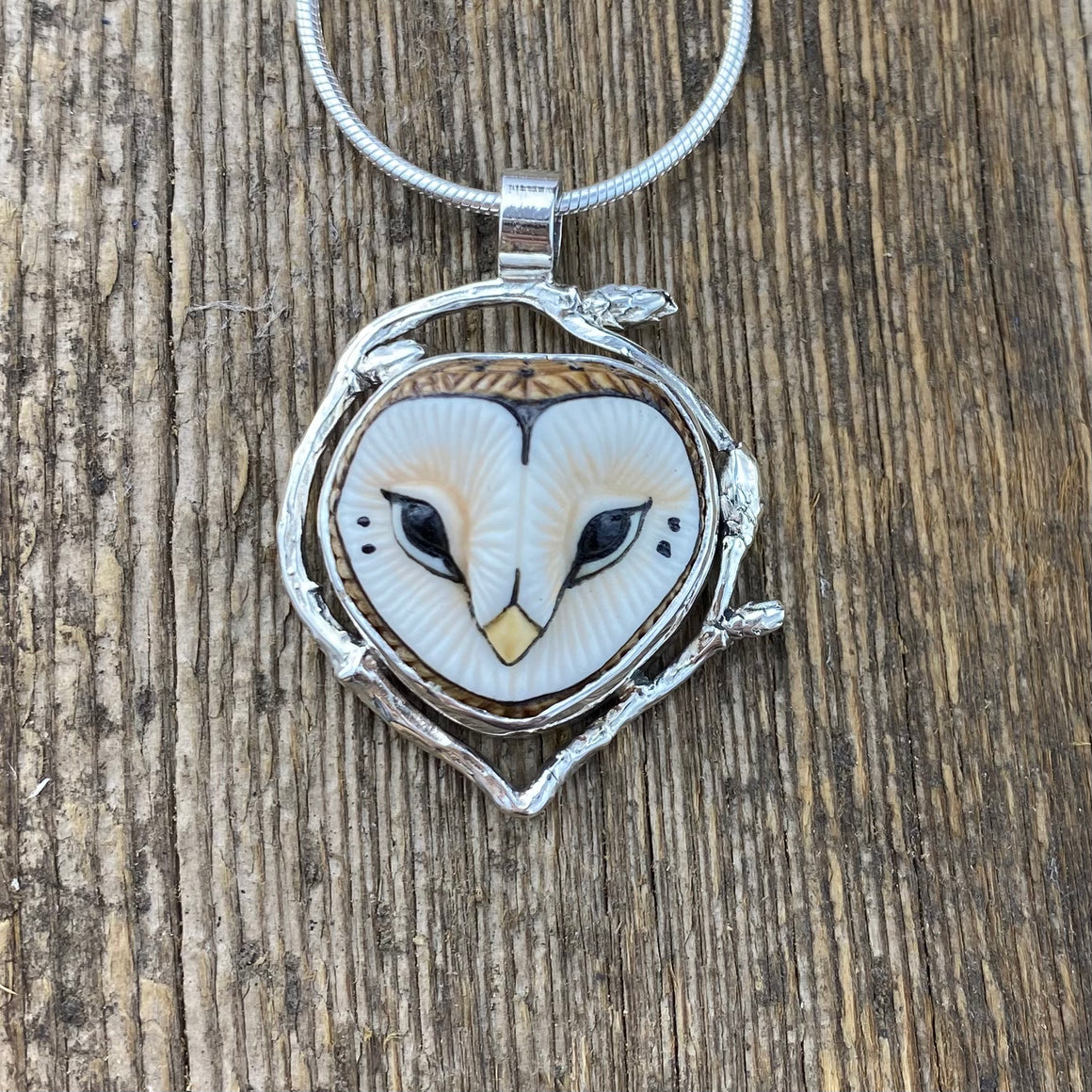 Wise Woodland Barn Owl Goddess