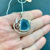 Blue Indicolite Tourmaline Flow Pendant