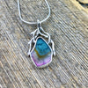 Tri-colour Tourmaline Sacred Heart Pendant