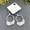 Turkey tail Earrings in Silver