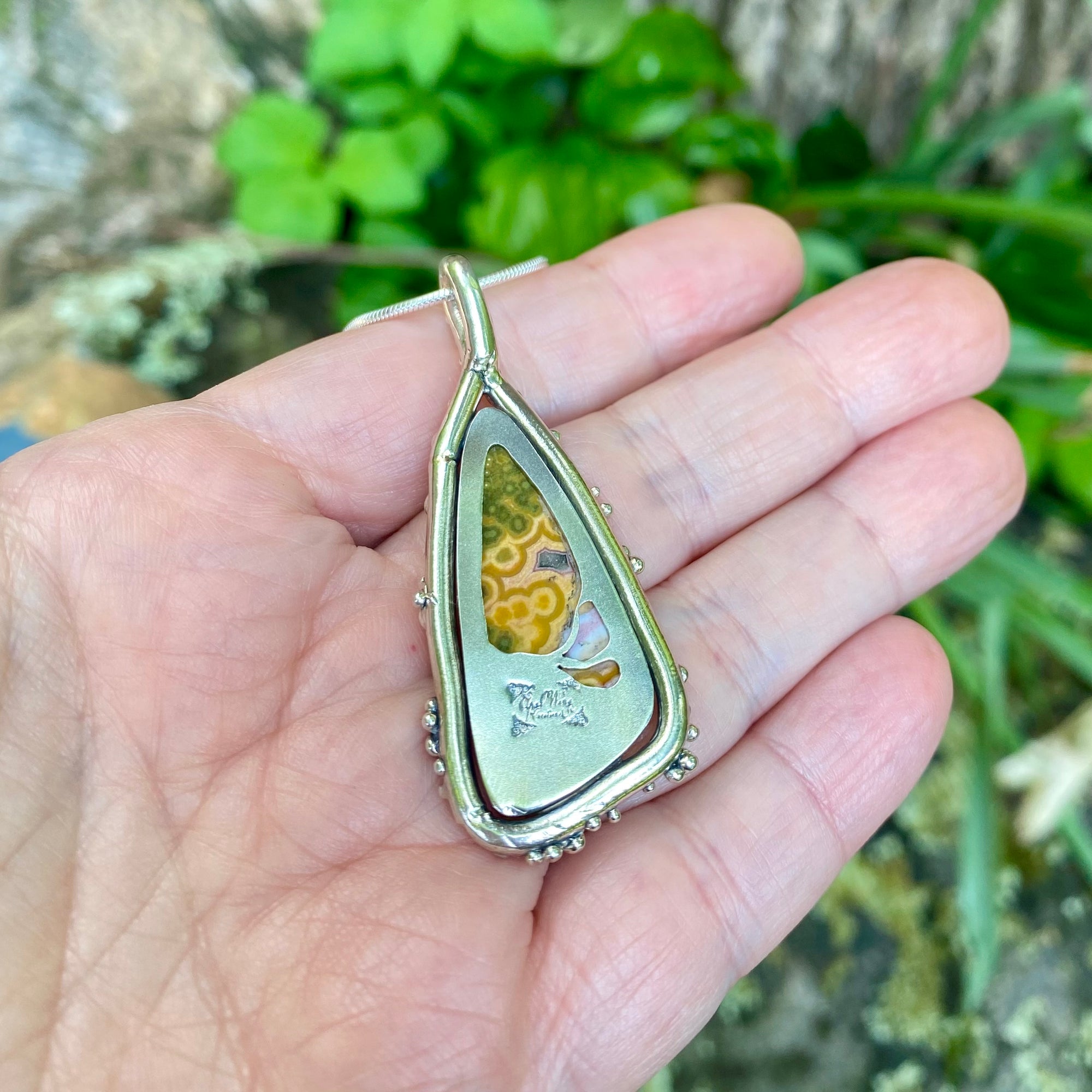 Emergence Pendant with Ocean Jasper