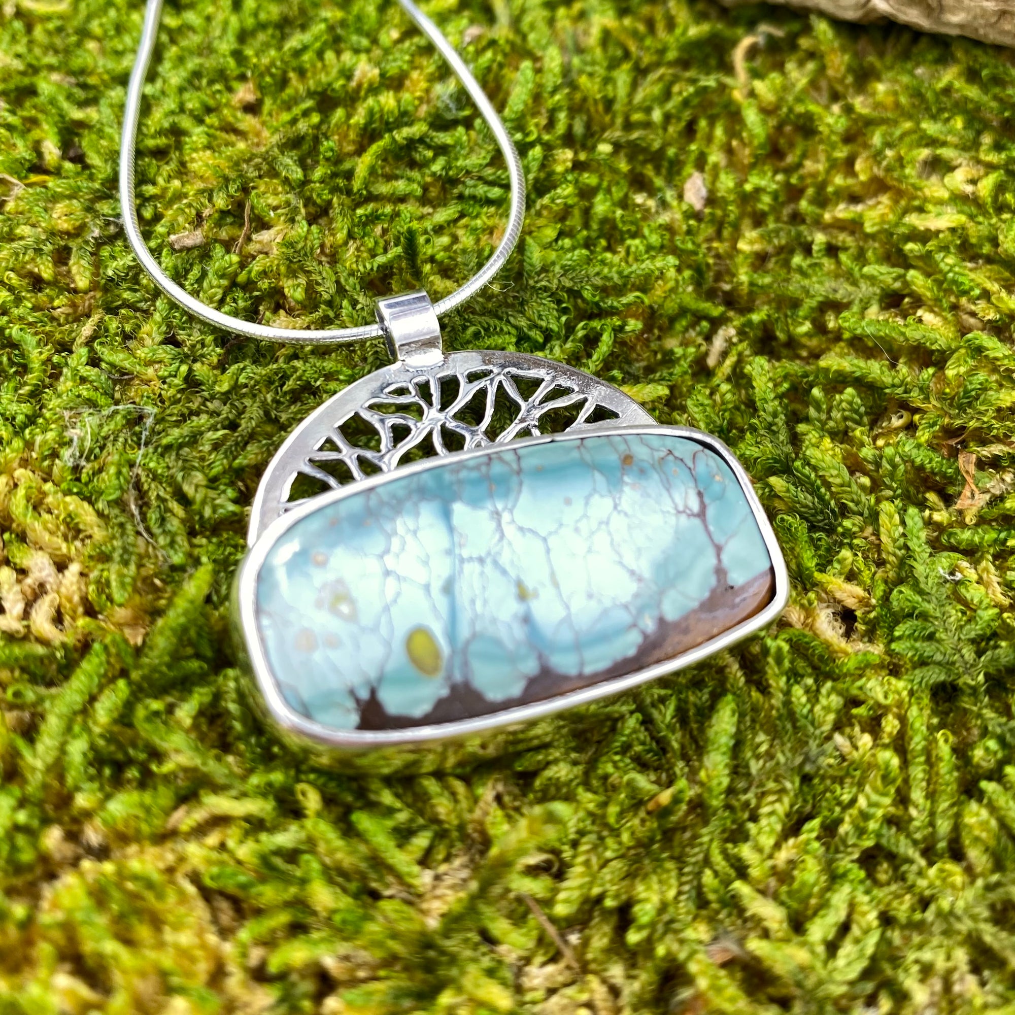 Expansion with Natural Gobi Turquoise Pendant