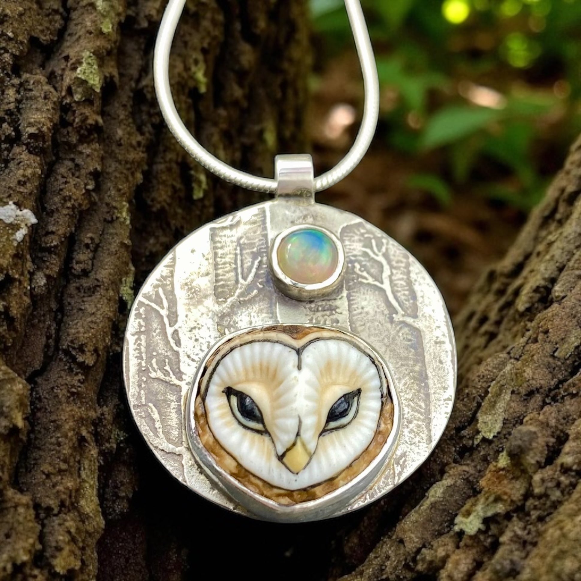 Woodland Moon Barn Owl Goddess