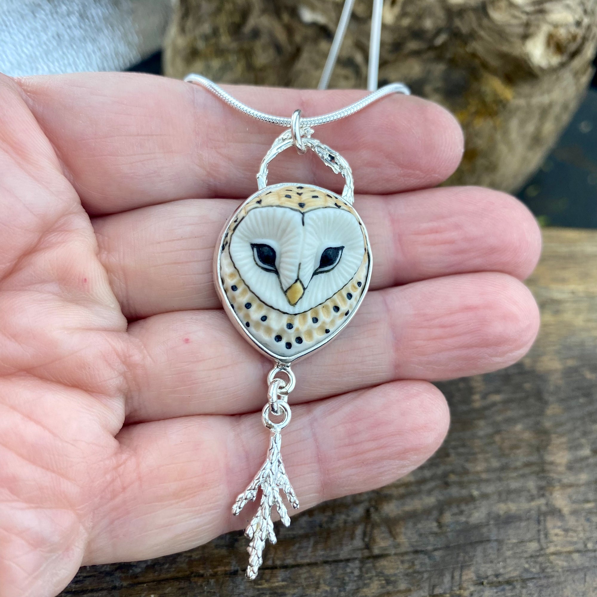 Woodland Owl cedar Goddess