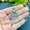 Watermelon Tourmaline Woodland Sacred Heart Pendant