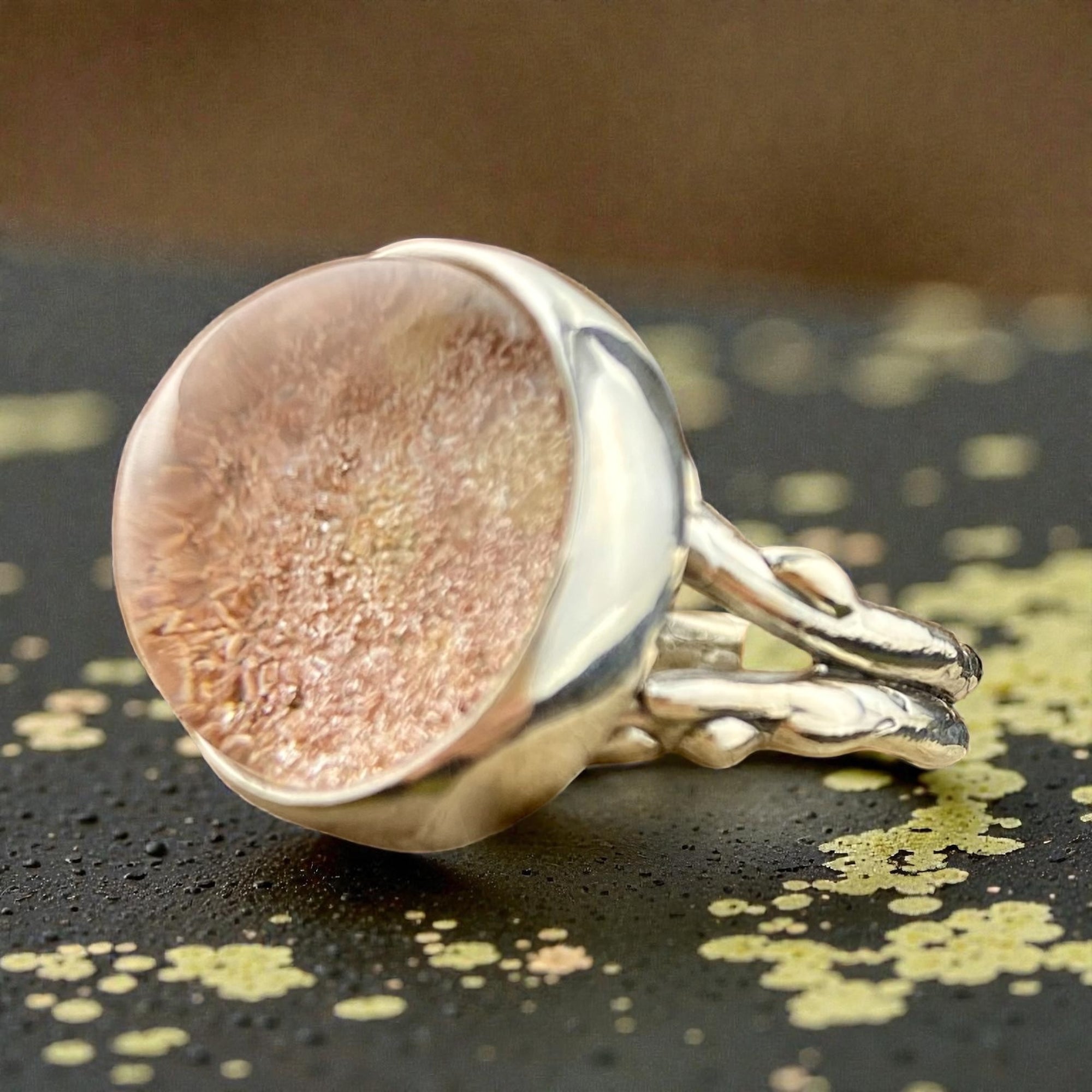 Emergence Ring with Natural Lodalite