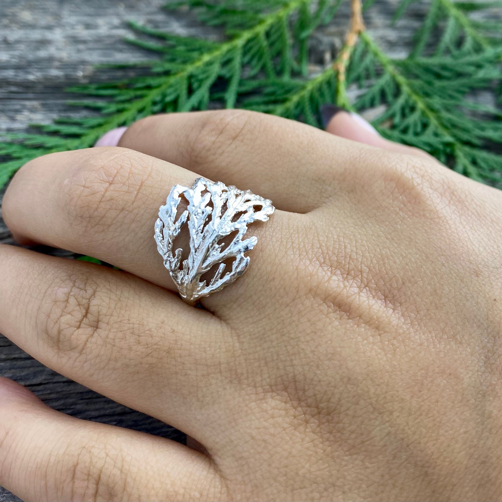 Cedar Branch Ring Wide