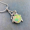 Deep Fire Welo Opal Woodland Pendant