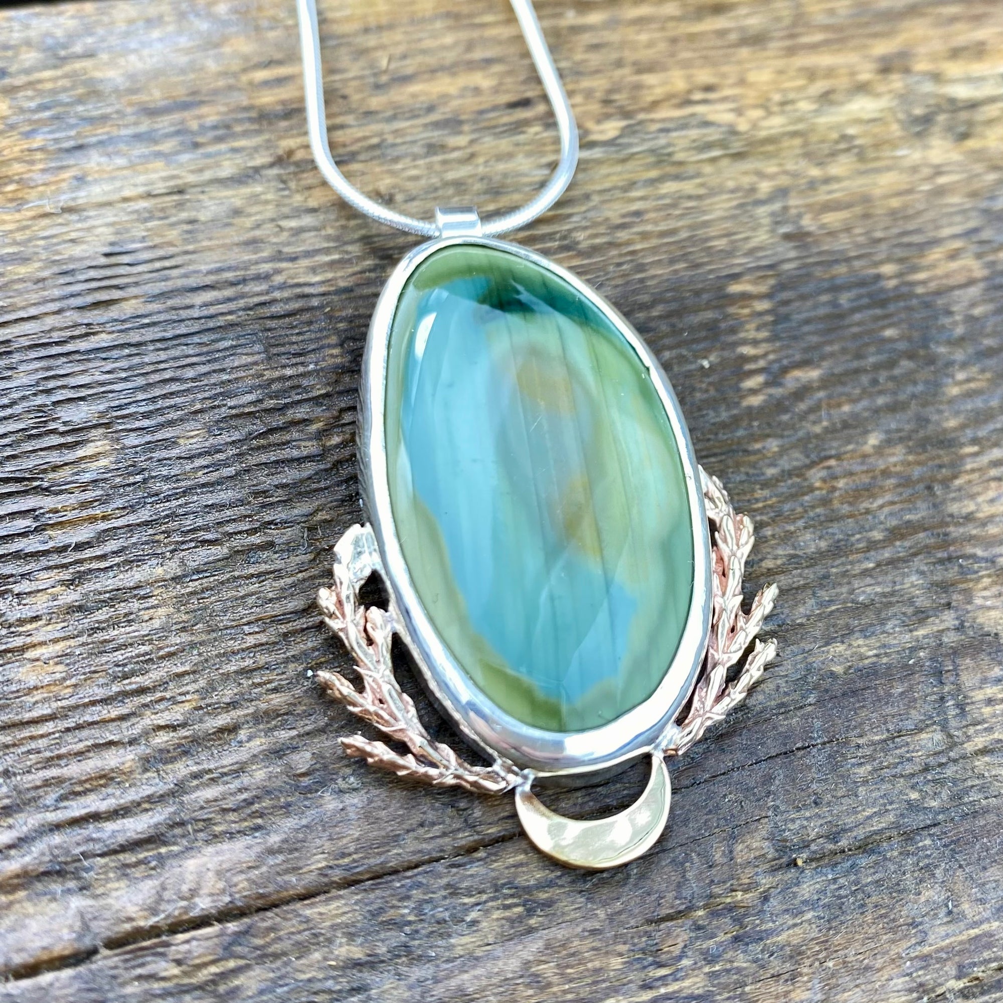 Cedar Magic Earth Pendant with Imperial Jasper