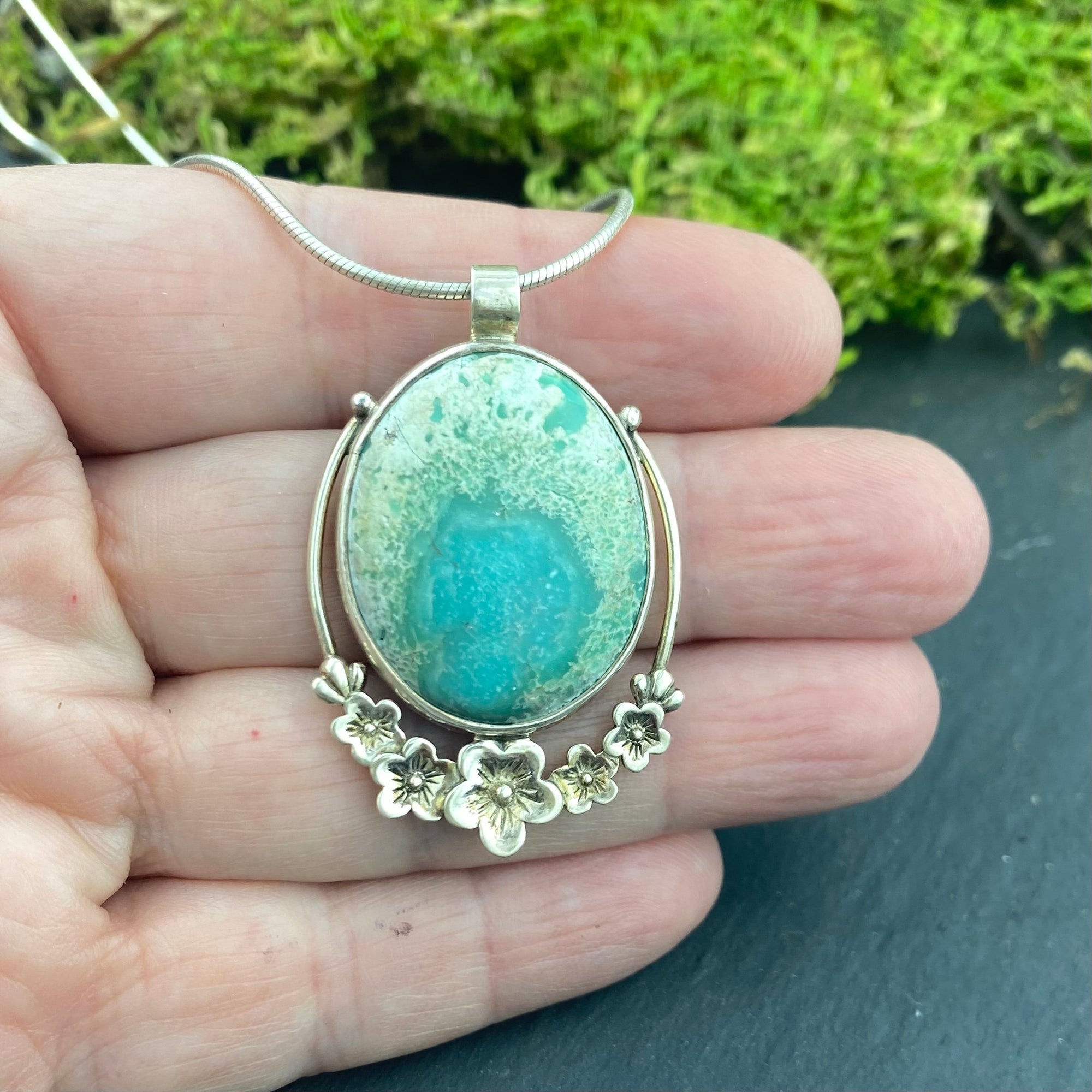 Celebrating Joy Turquoise Pendant