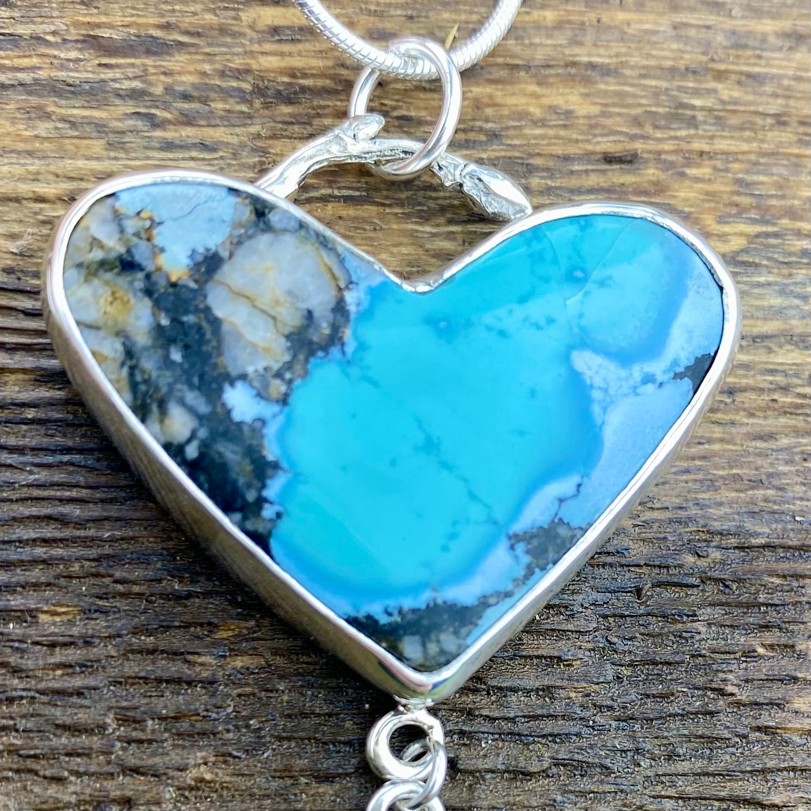 Triple Heart Turquoise Pendant