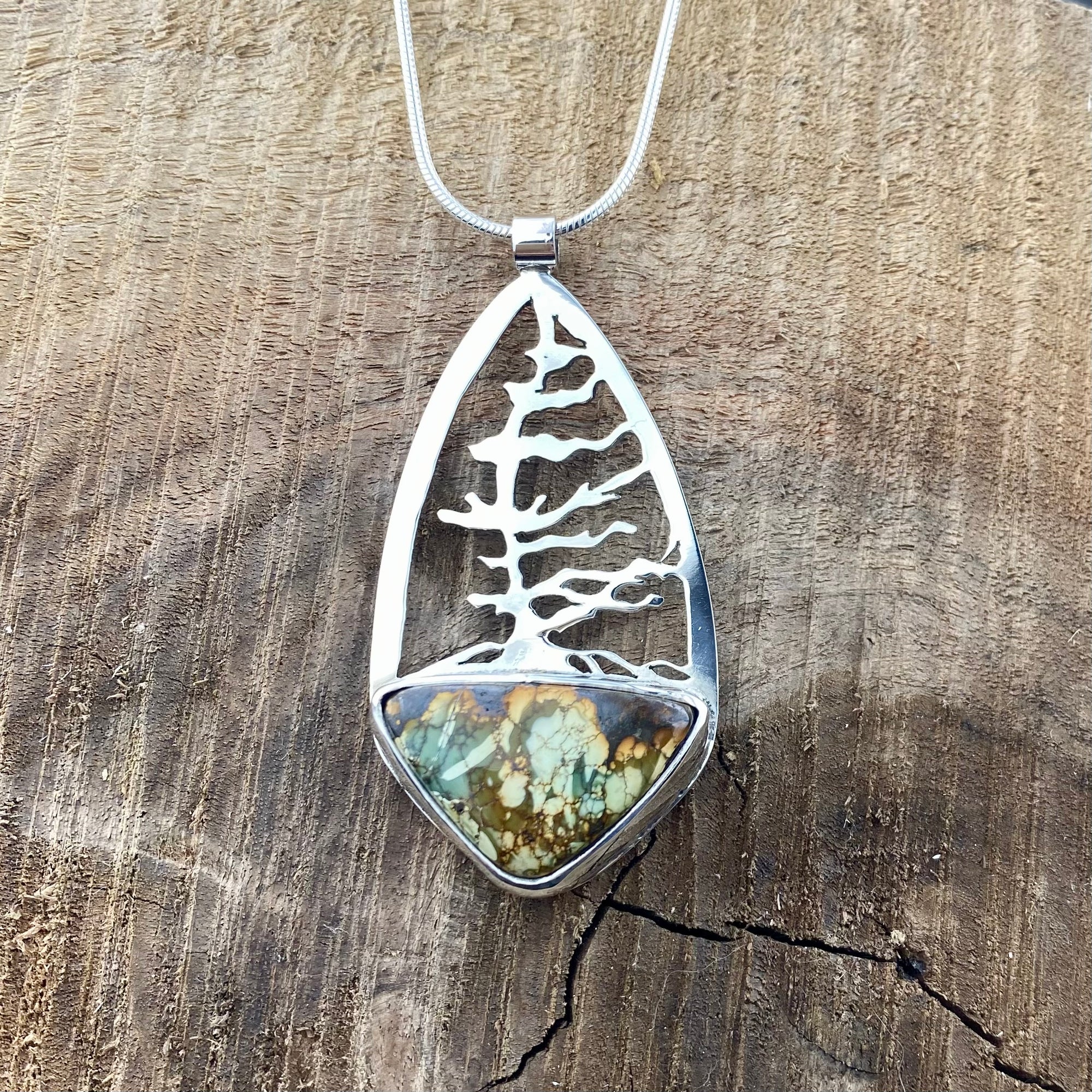 Windswept Georgian Pine with TurquoisePendant