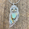 Burrowing Owl Goddess with Clay Canyon Variscite