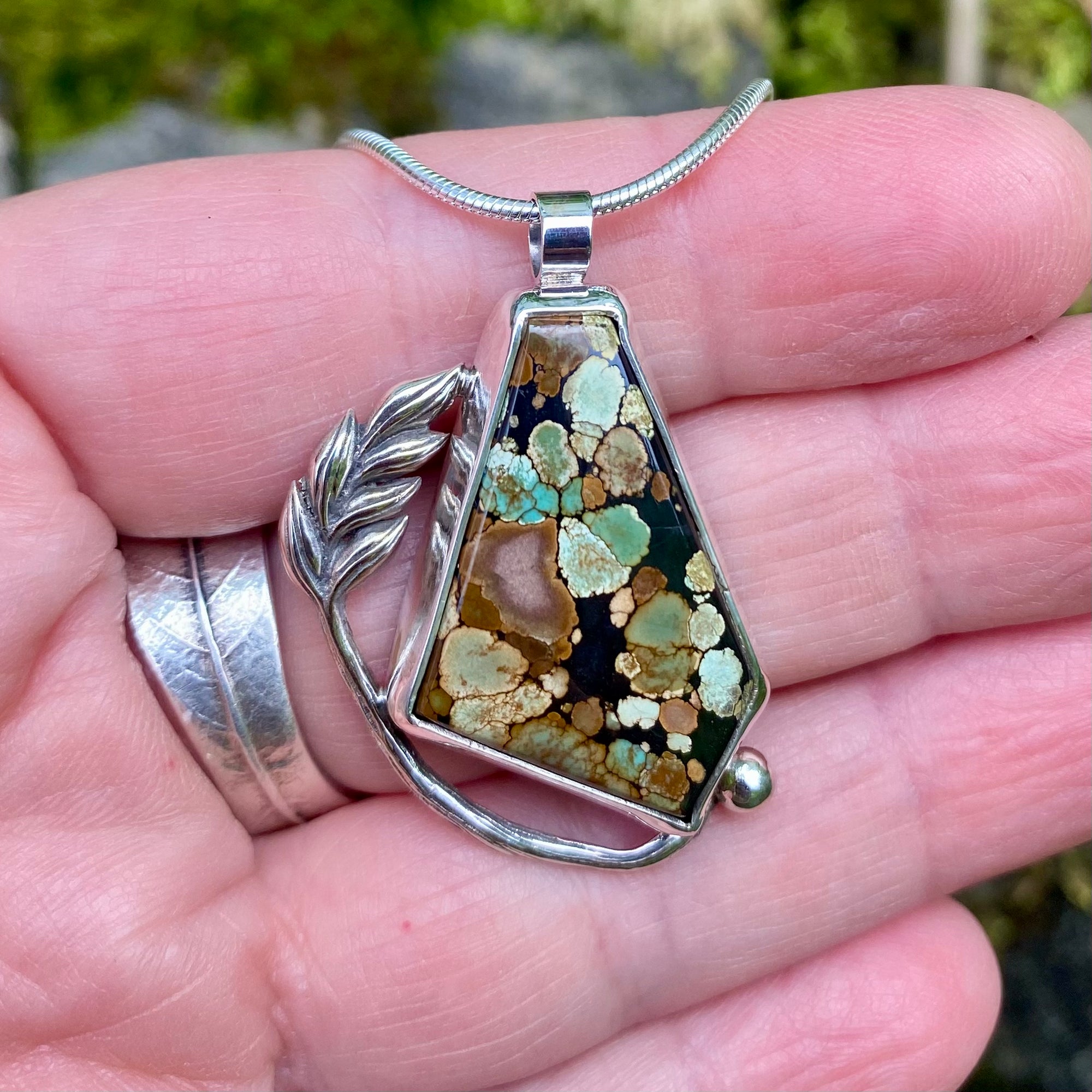 Stunning Natural Hubei Turquoise Harves Pendant