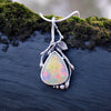 Deep Fire Welo Opal Emergence Pendant