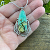 Vitality Gorgeous and Rare Clay Canyon Variscite Pendant