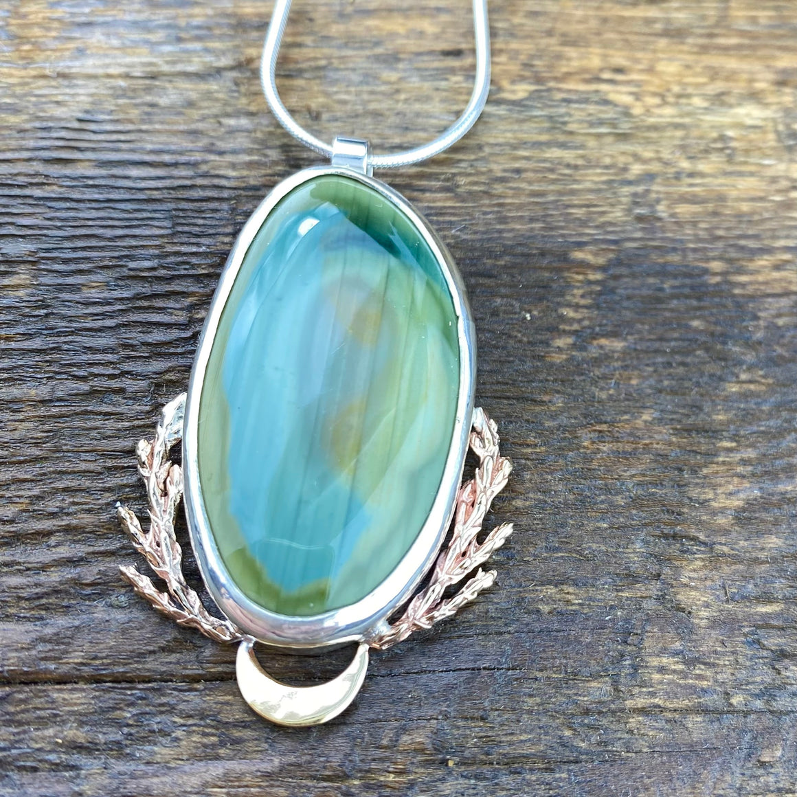 Cedar Magic Earth Pendant with Imperial Jasper