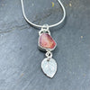 Pink Tourmaline Slice pendant