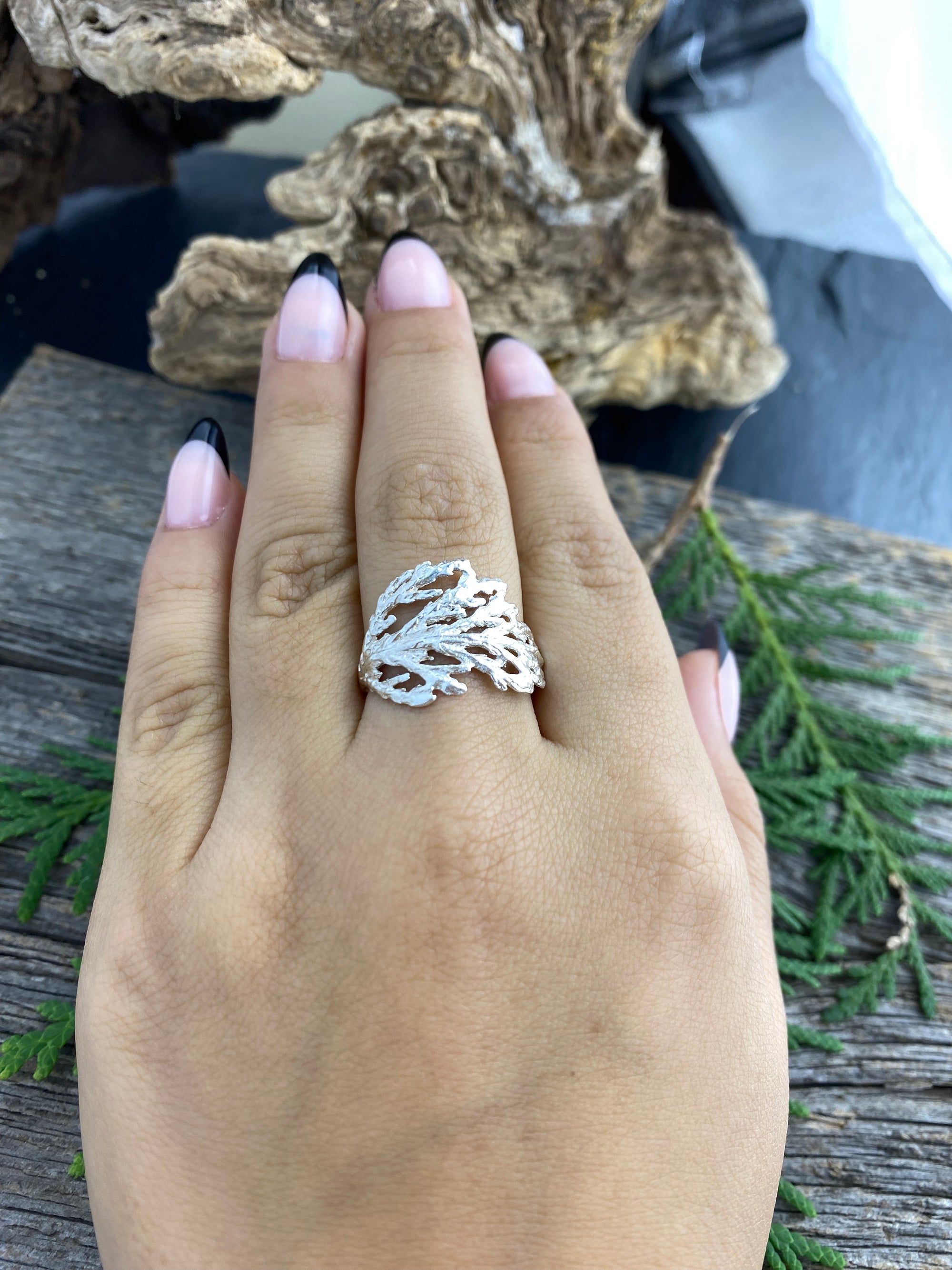 Cedar Branch Ring Wide