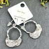 Turkey tail Earrings in Silver