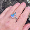 Beautiful Pipe crystal Boulder Ring