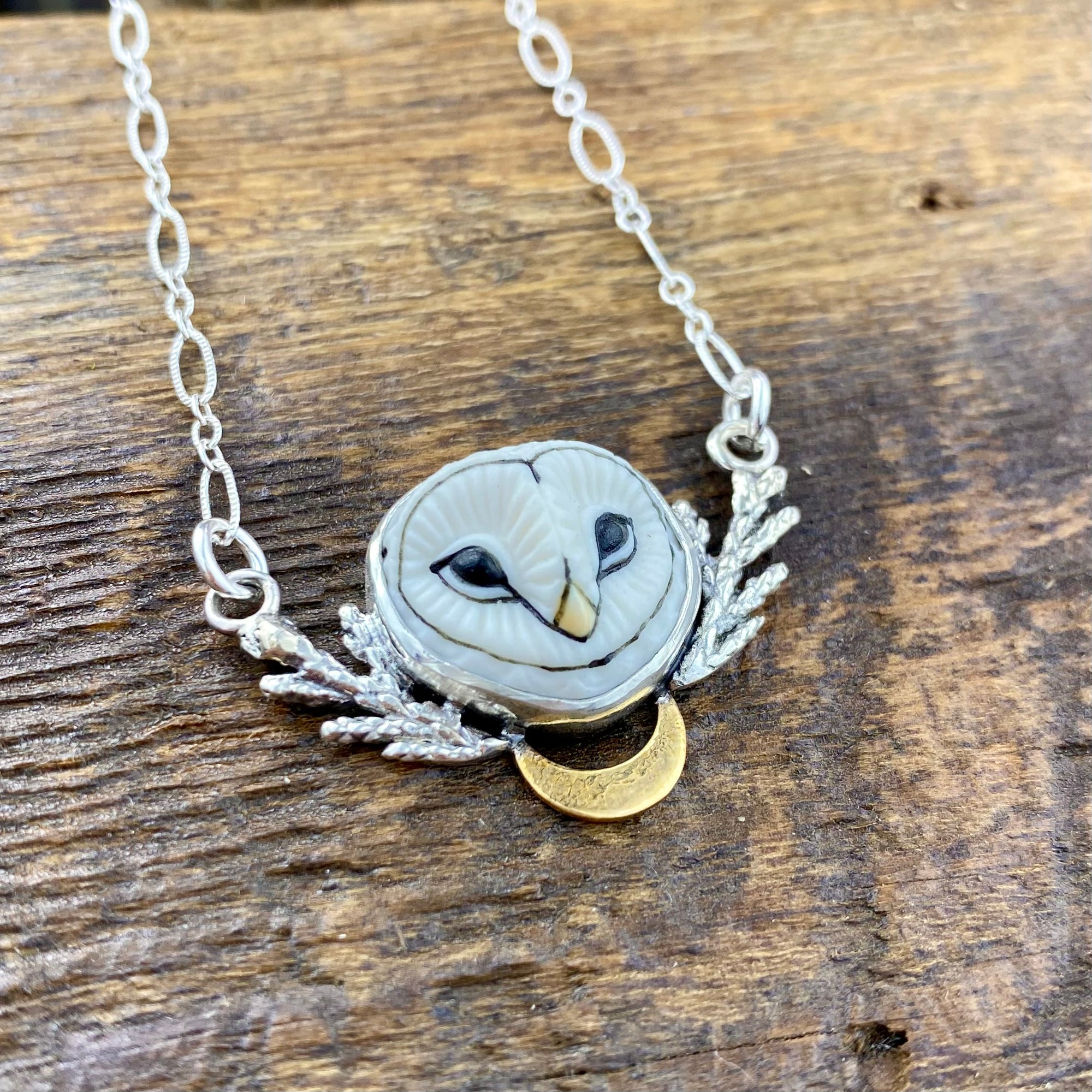 Woodland Snowy Owl cedar Goddess