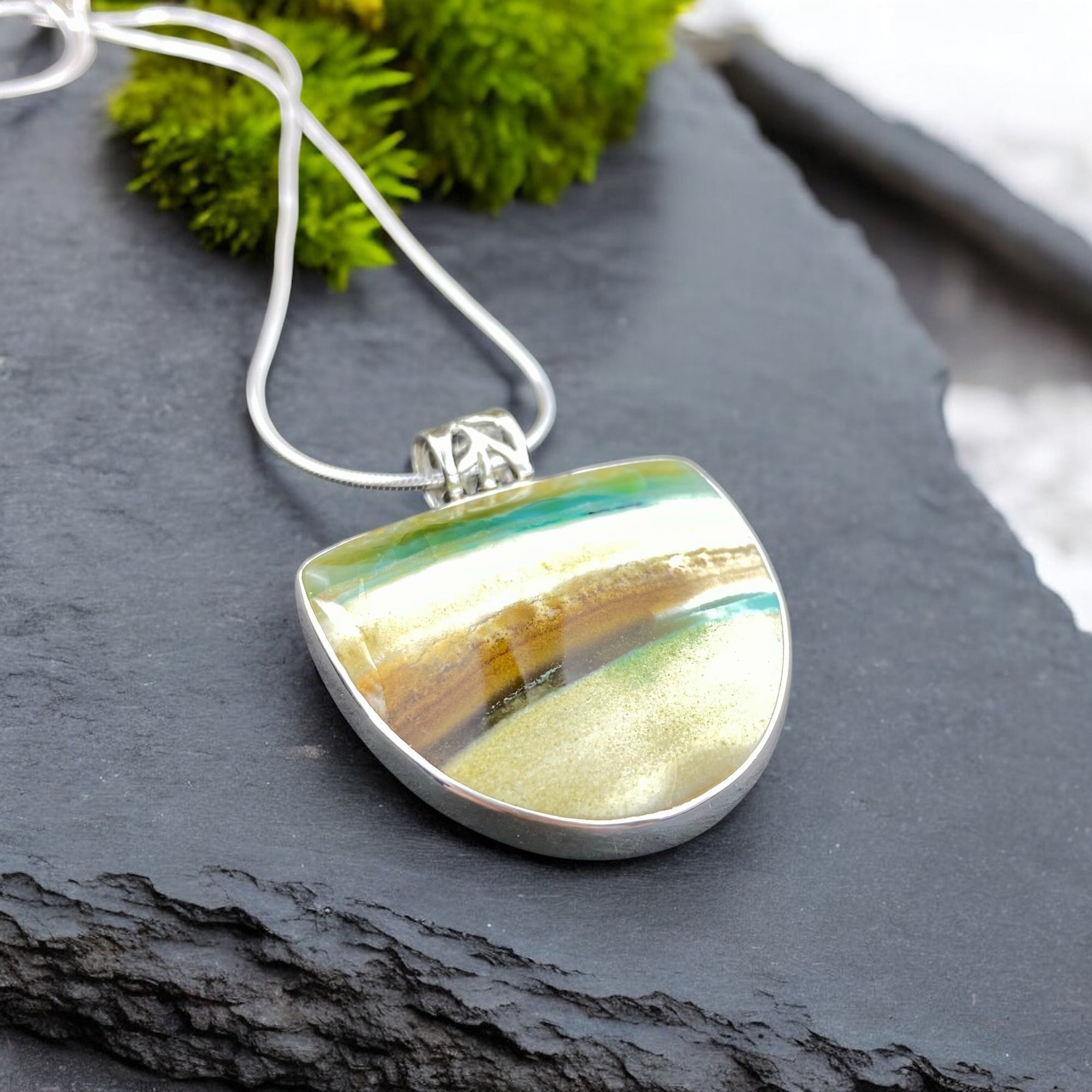 Divine Wood Opal Pendant