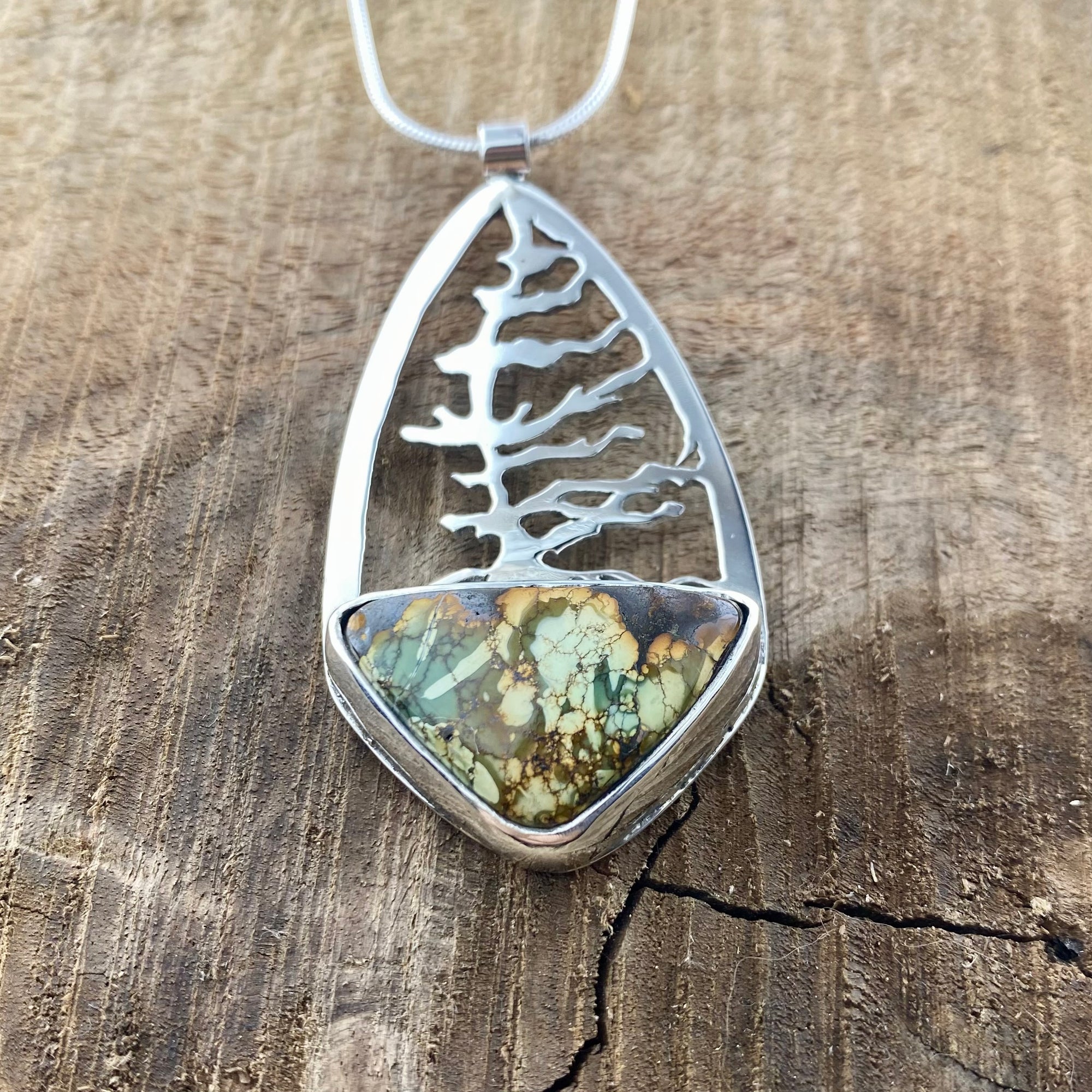 Windswept Georgian Pine with TurquoisePendant