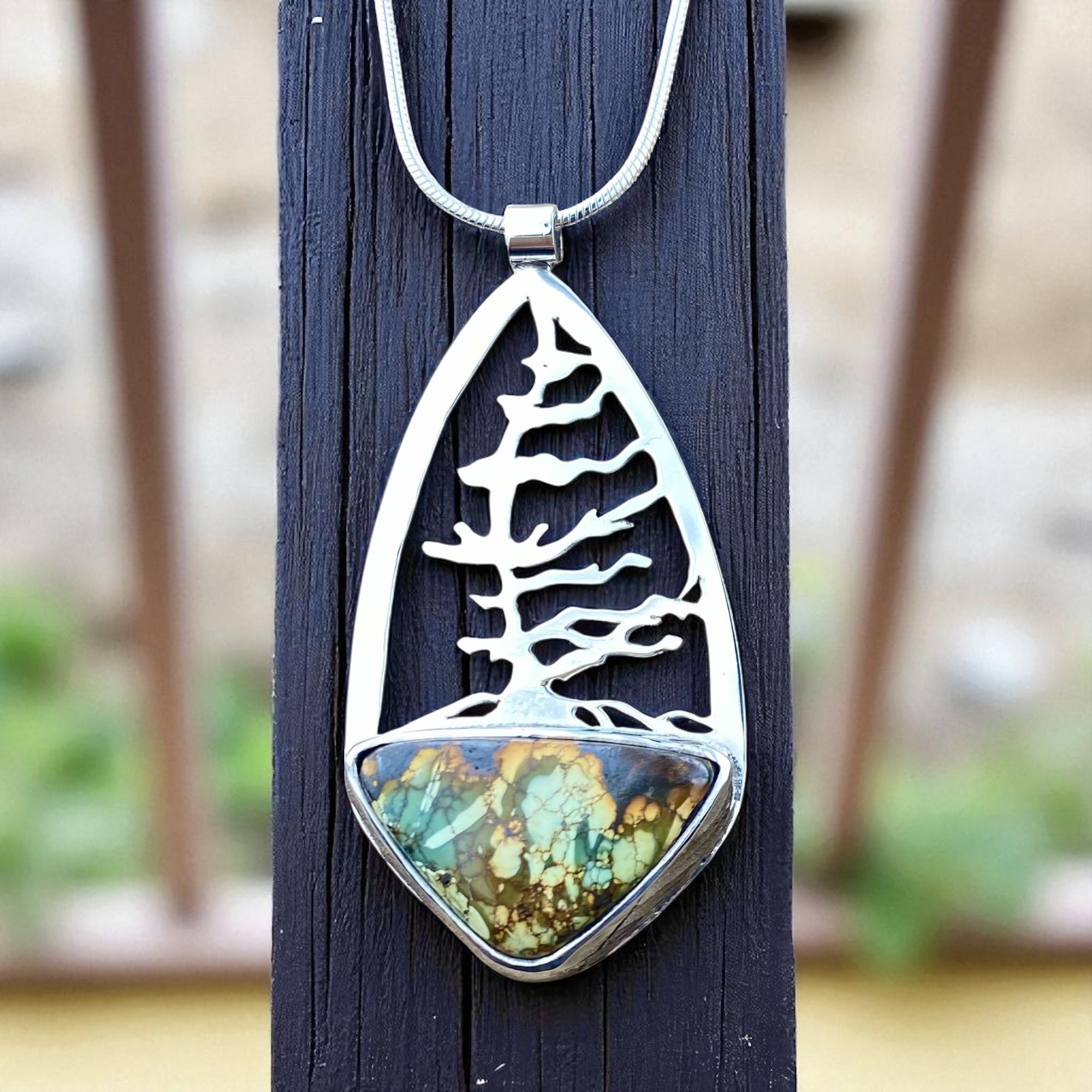 Windswept Georgian Pine with TurquoisePendant