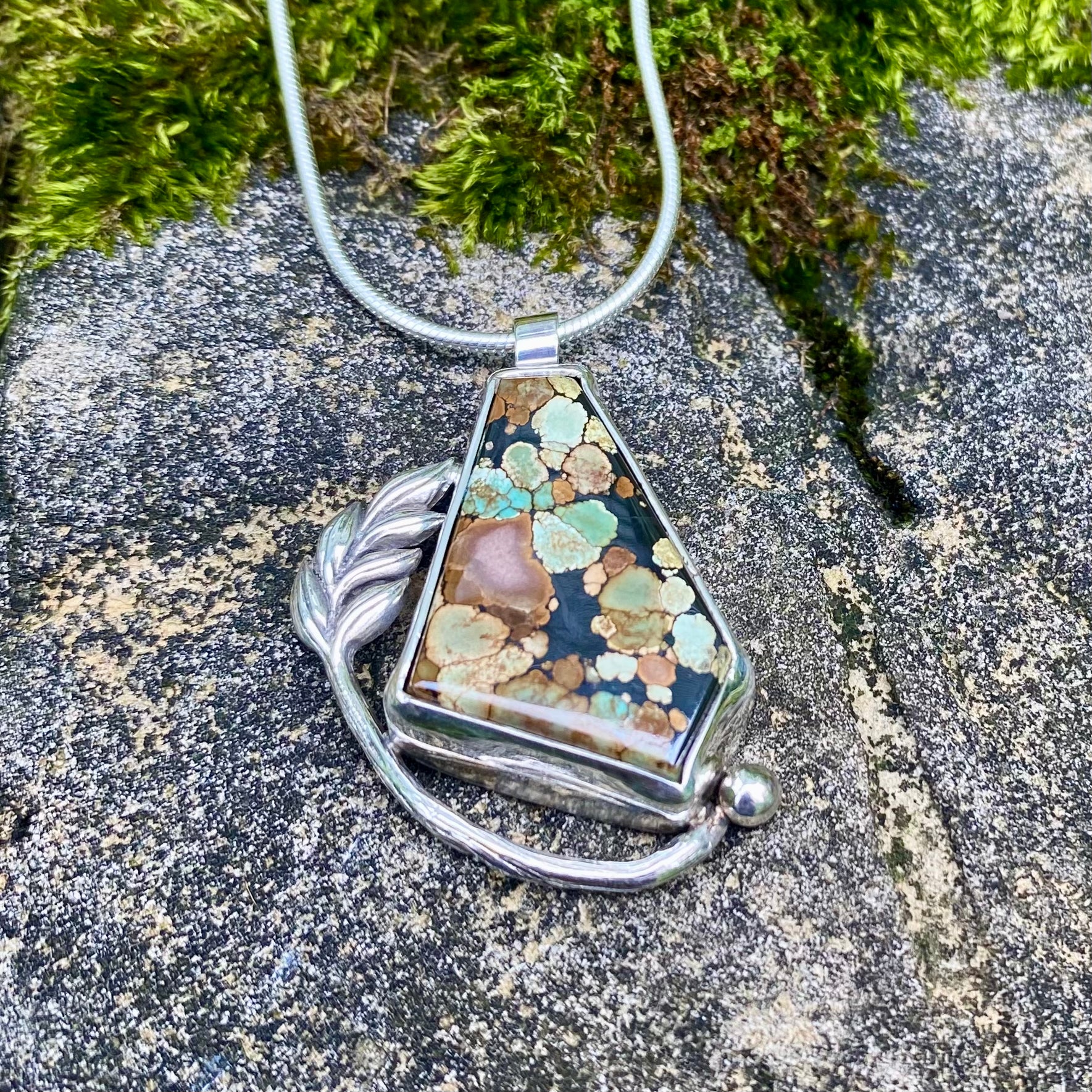 Stunning Natural Hubei Turquoise Harves Pendant