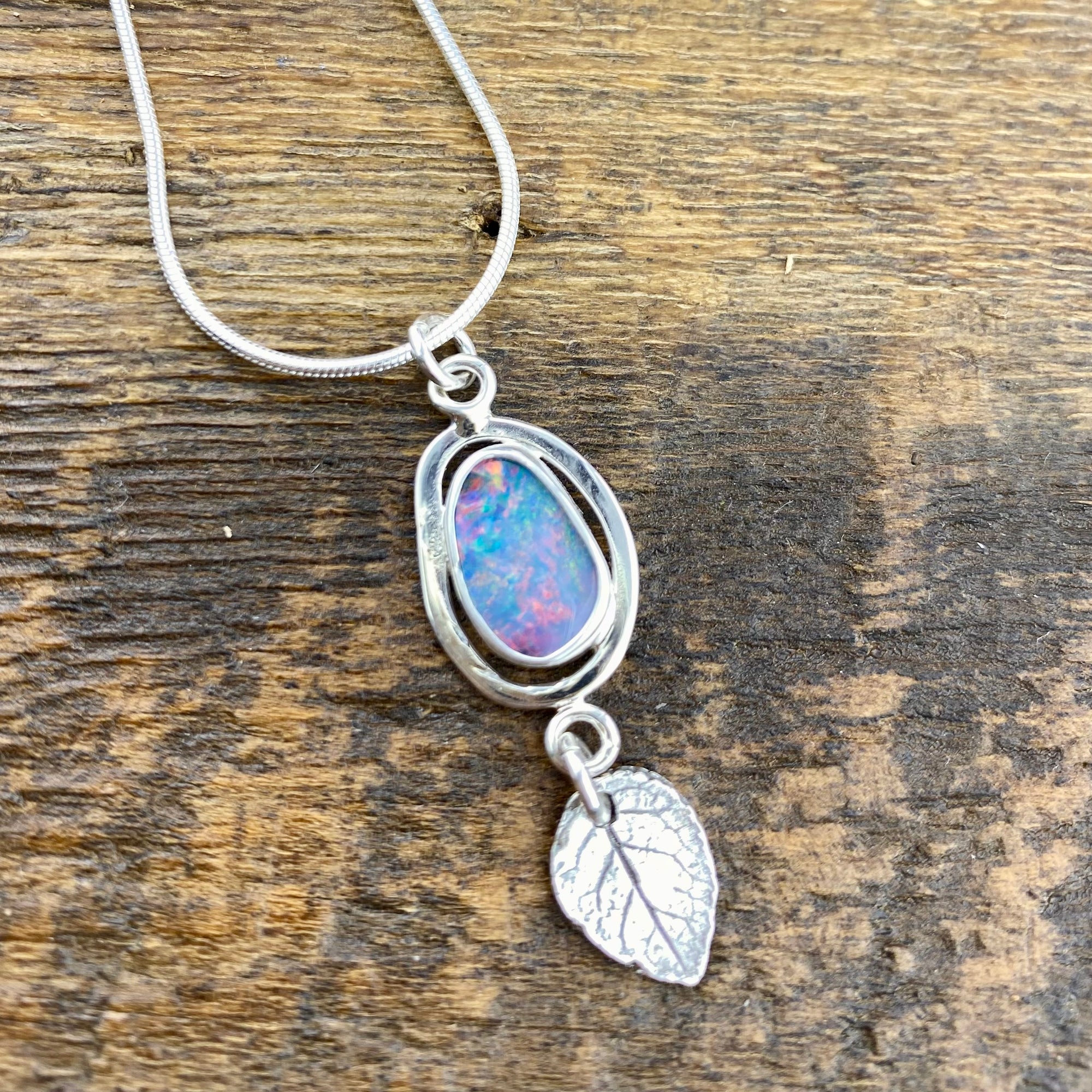 Deep Fire Opal Pendant