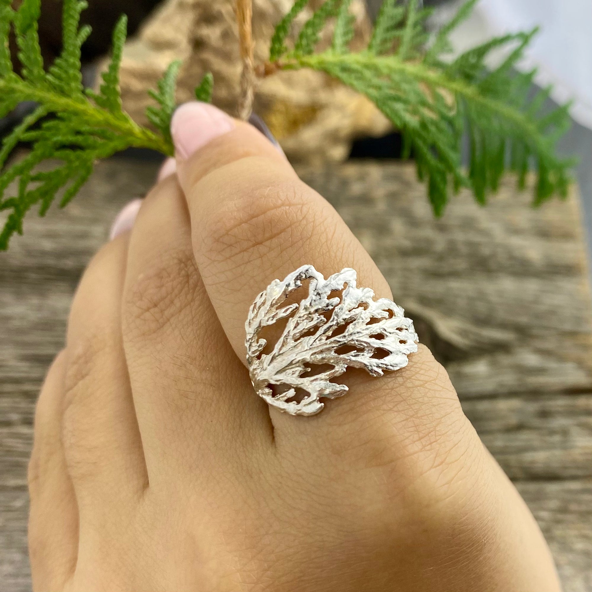 Cedar Branch Ring Wide