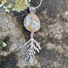 Emergence Pendant with Cedar and Ocean Jasper