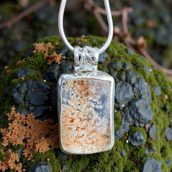 Emergence Pendant with Natural Lodalite
