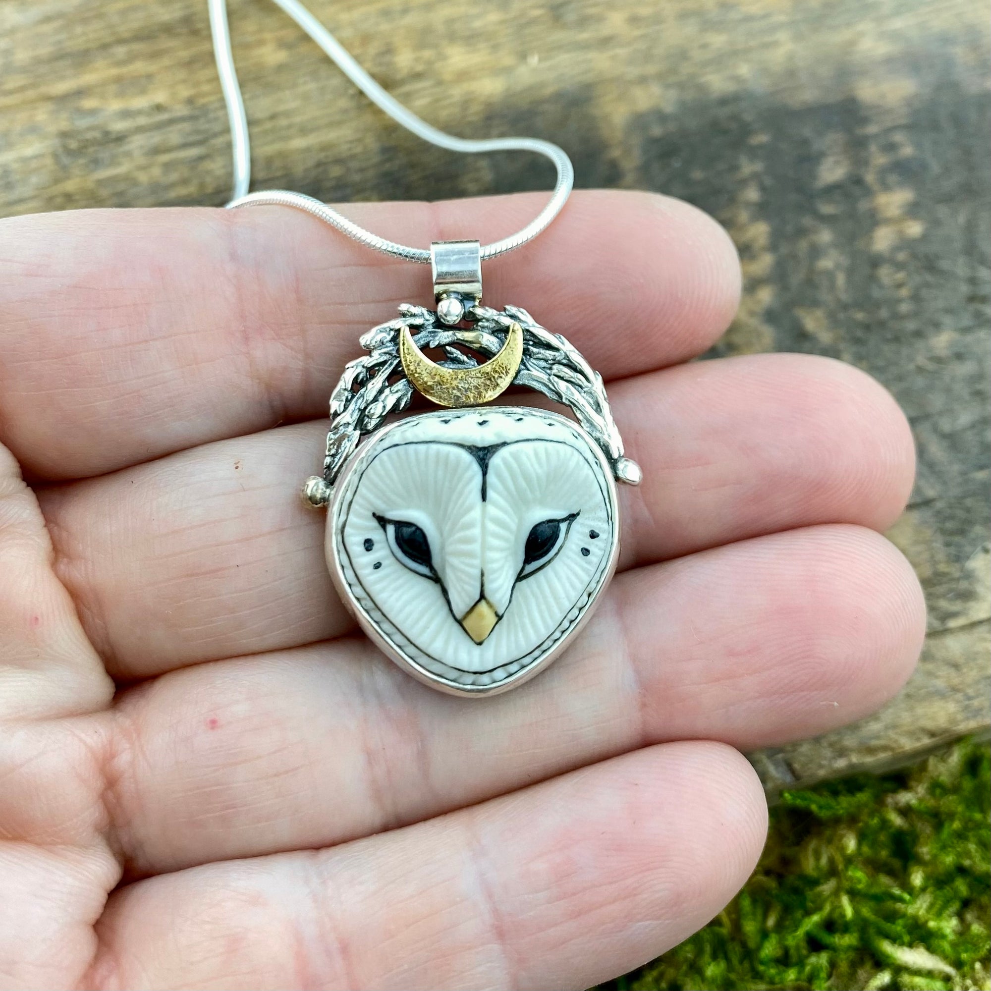 Luna Barn Owl Moon Goddess