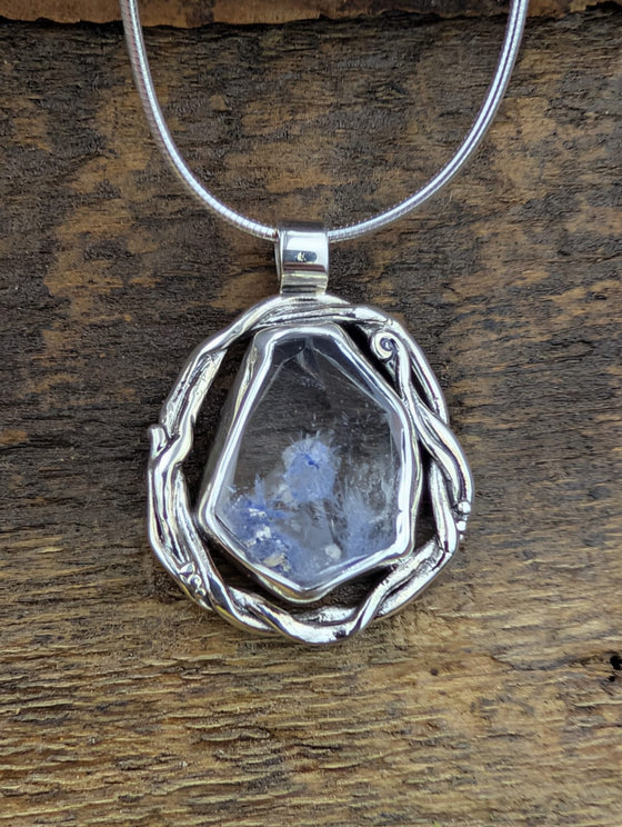 Reserved for Diane Blue dumortierite pendant