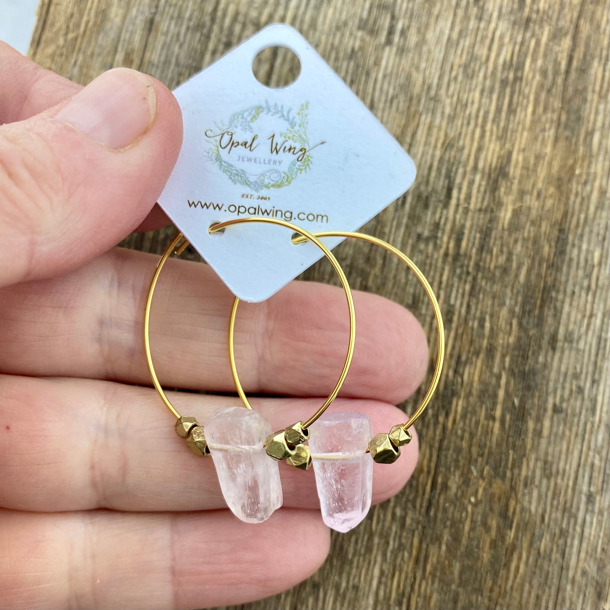 Gold Filled *Selene* earrings with Kunzite