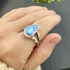 Natural Lavender Turquoise Flow Ring