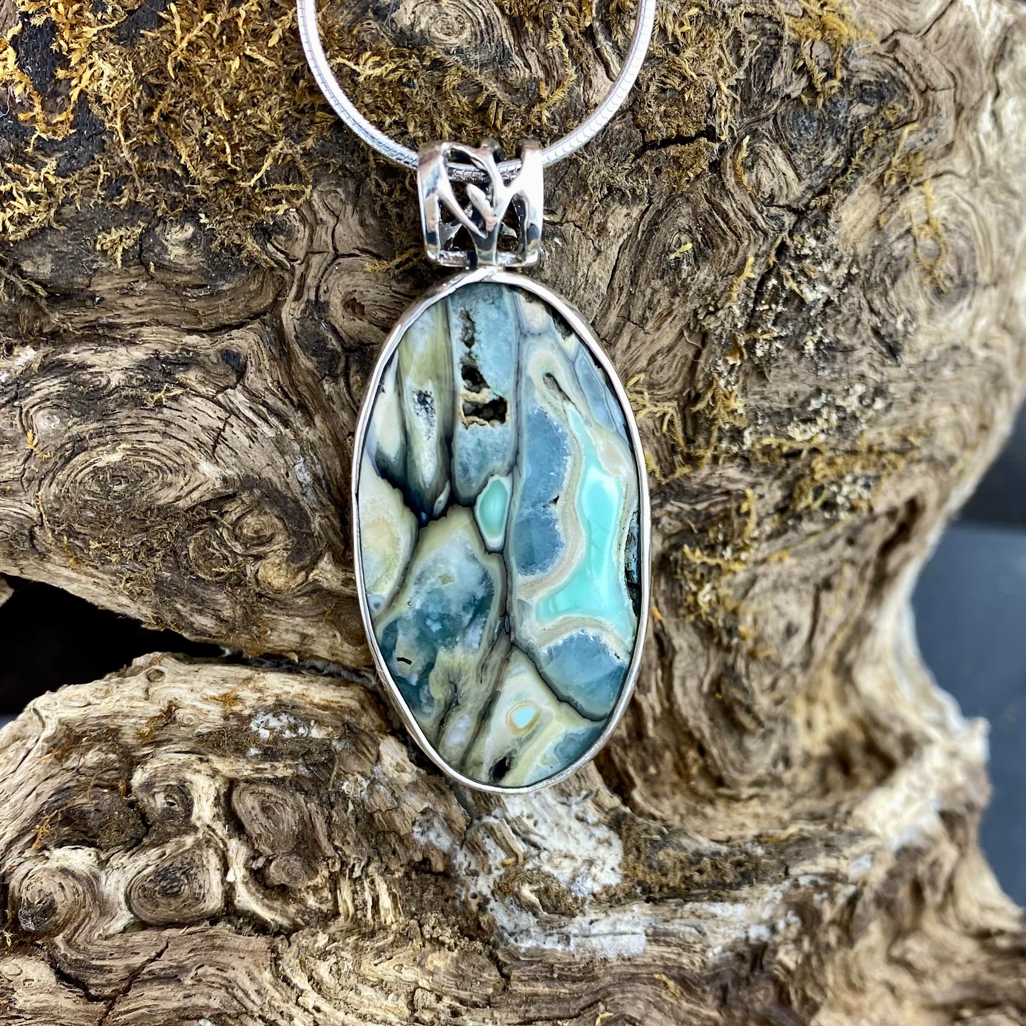 Gorgeous and Rare Clay Canyon Variscite Pendant