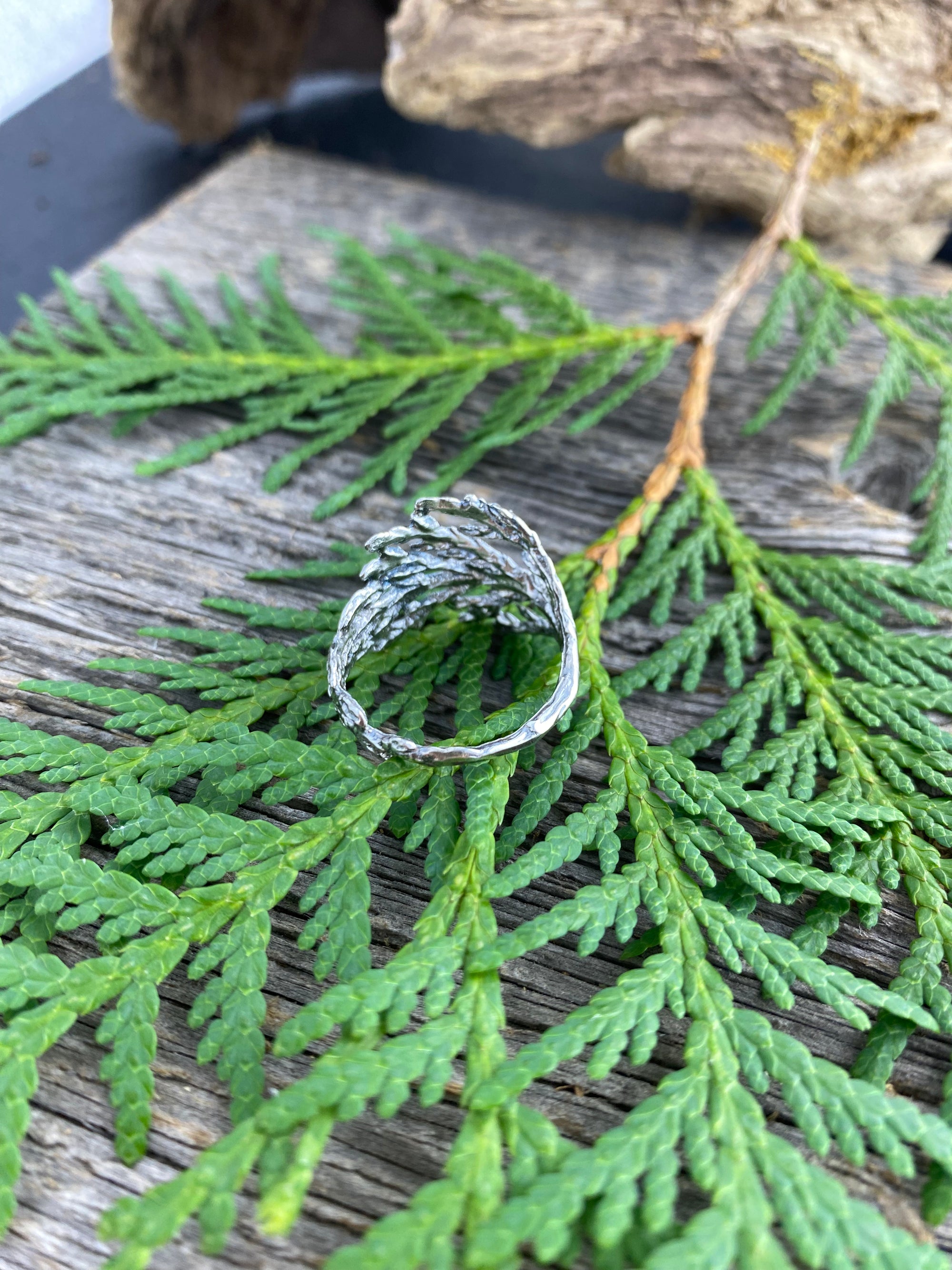 Cedar Branch Ring Wide