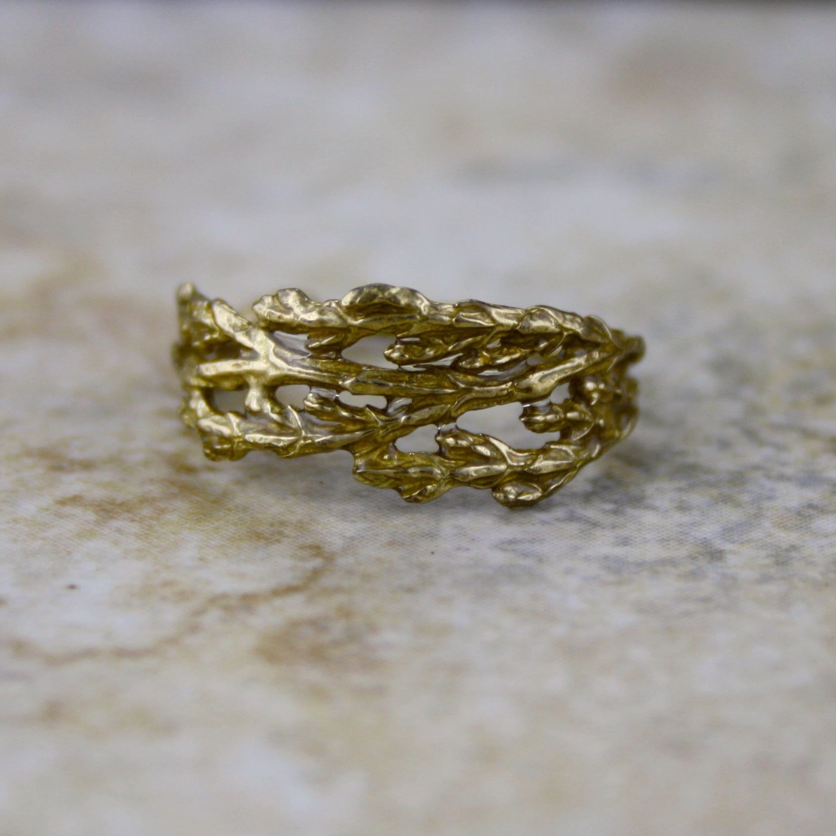 Cedar Ring in Bronze