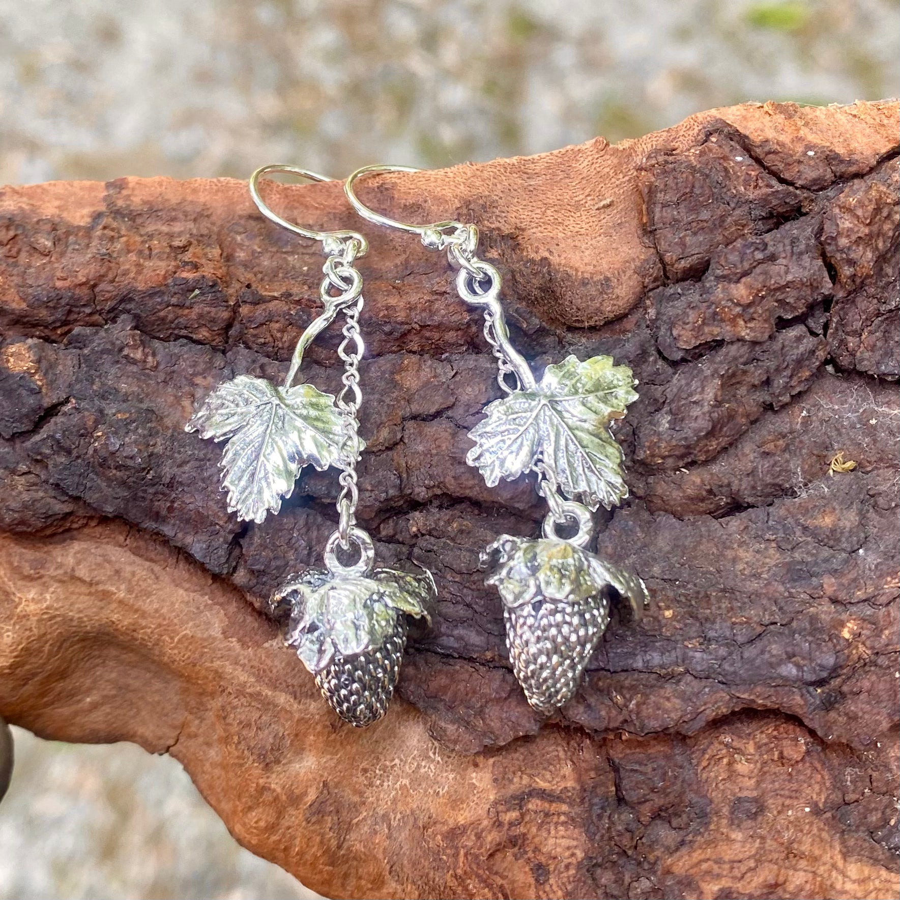 Wild Strawberry Earring in Silver