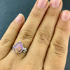 Beautiful iridescent Purple Pipe Opal Ring