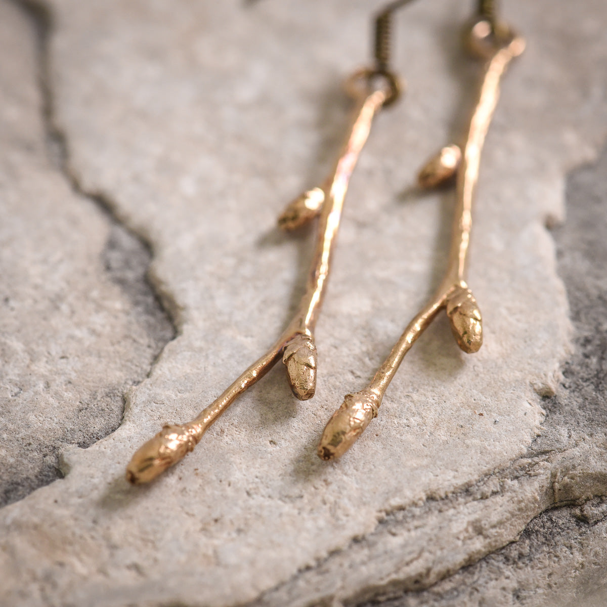 Birch Tree Buds in Bronze Opal Wing Jewellery