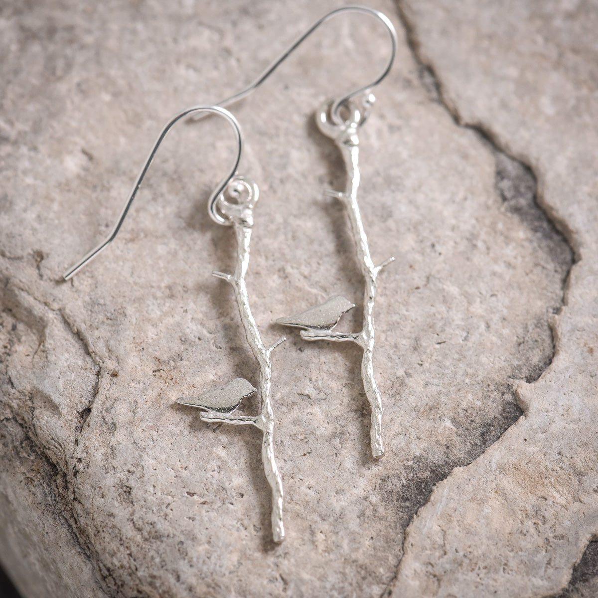 Sweet Songbird Earrings Sterling Silver