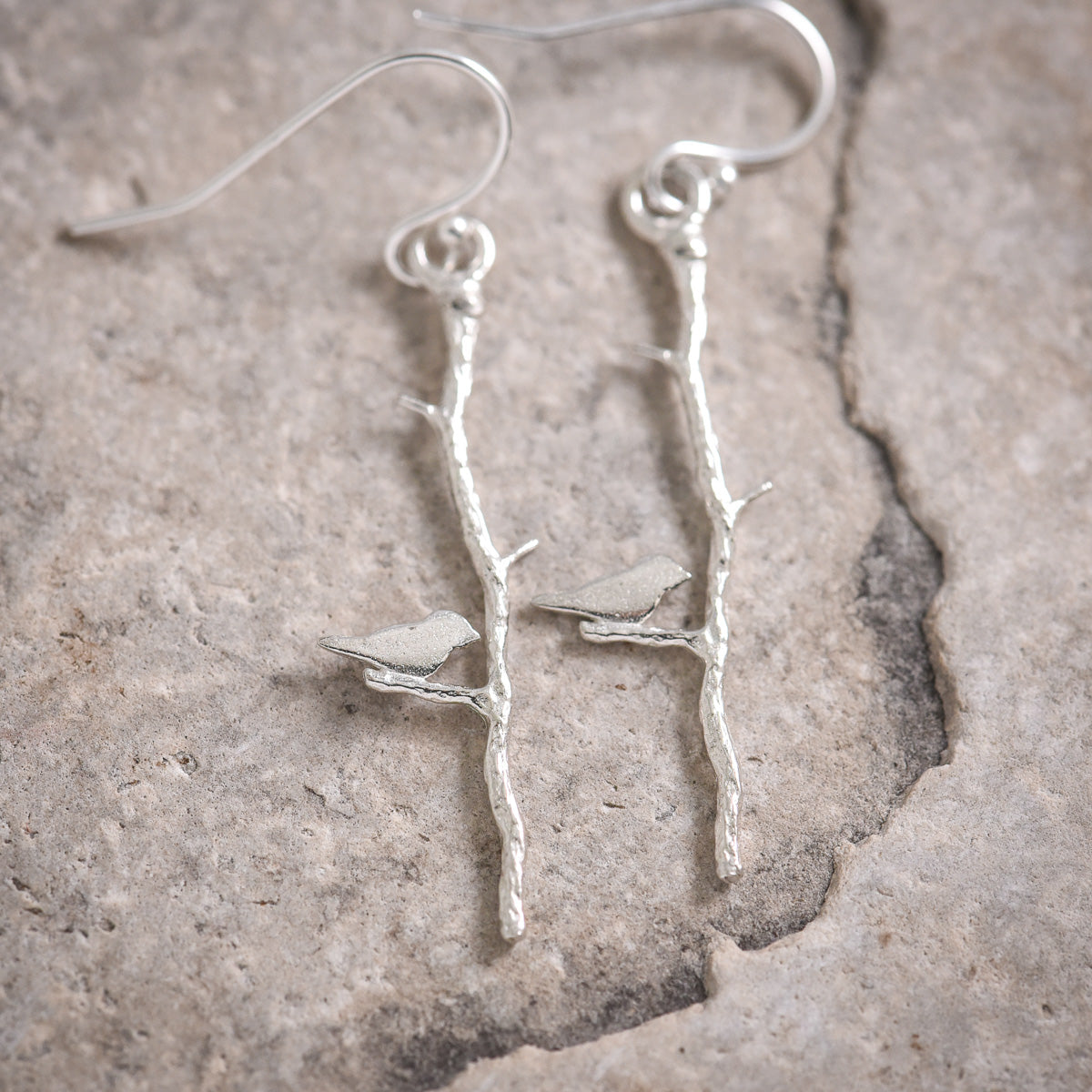 Sweet Songbird Earrings Sterling Silver