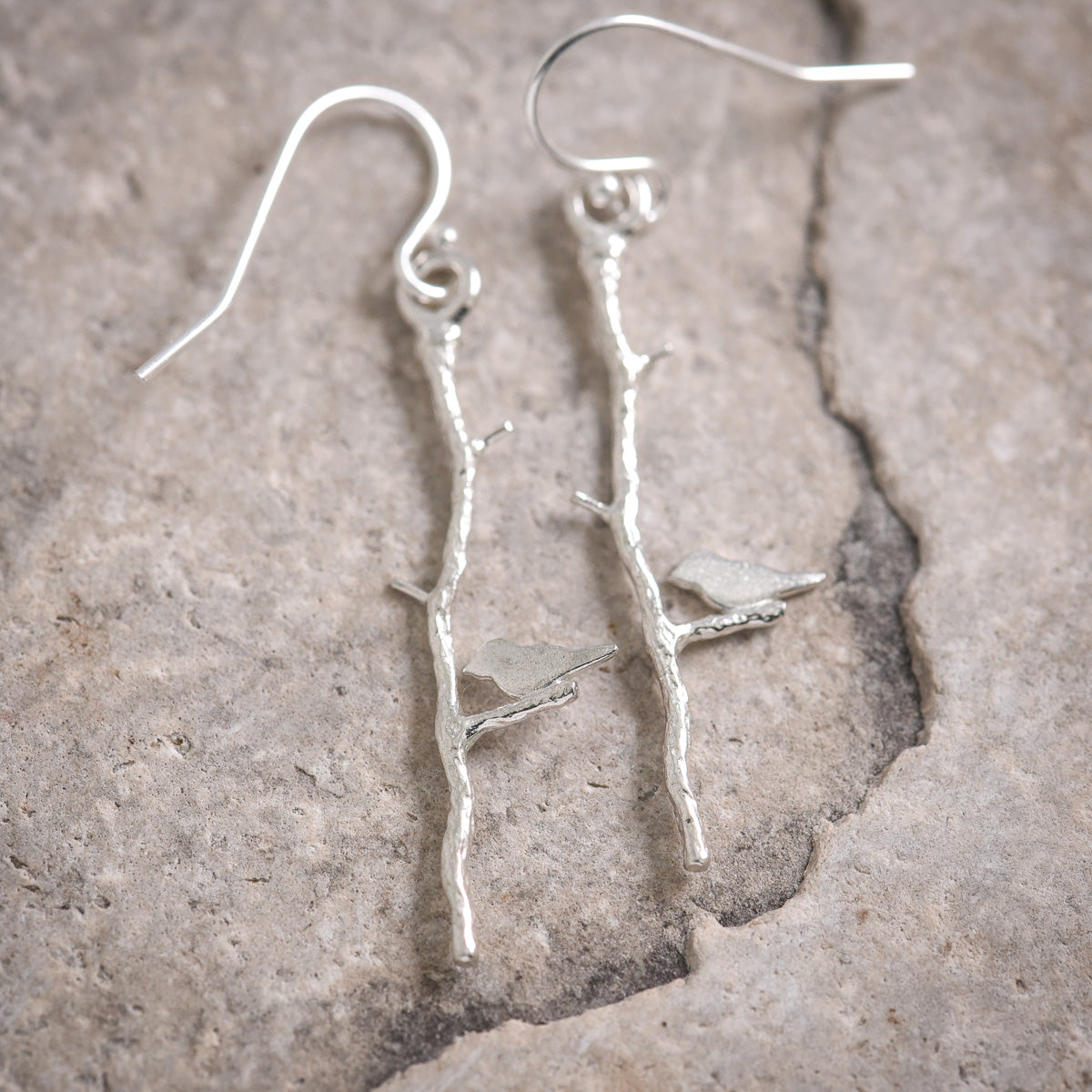 Sweet Songbird Earrings Sterling Silver