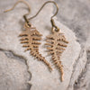 Fern Earrings in Bronze