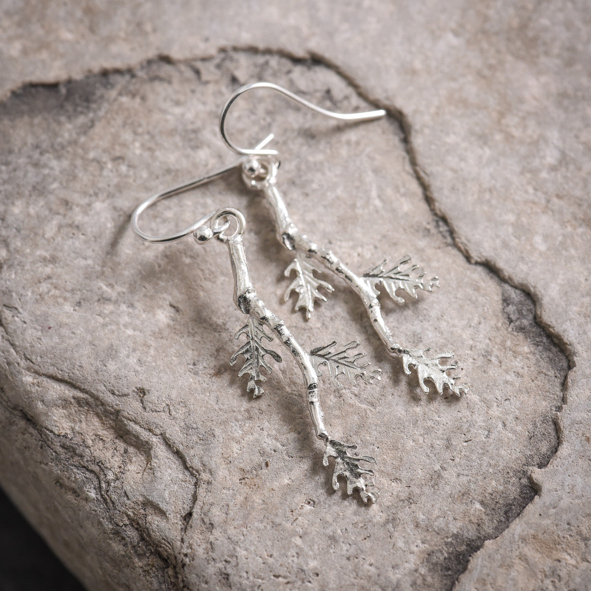 Trinity Oak Branch Earrings